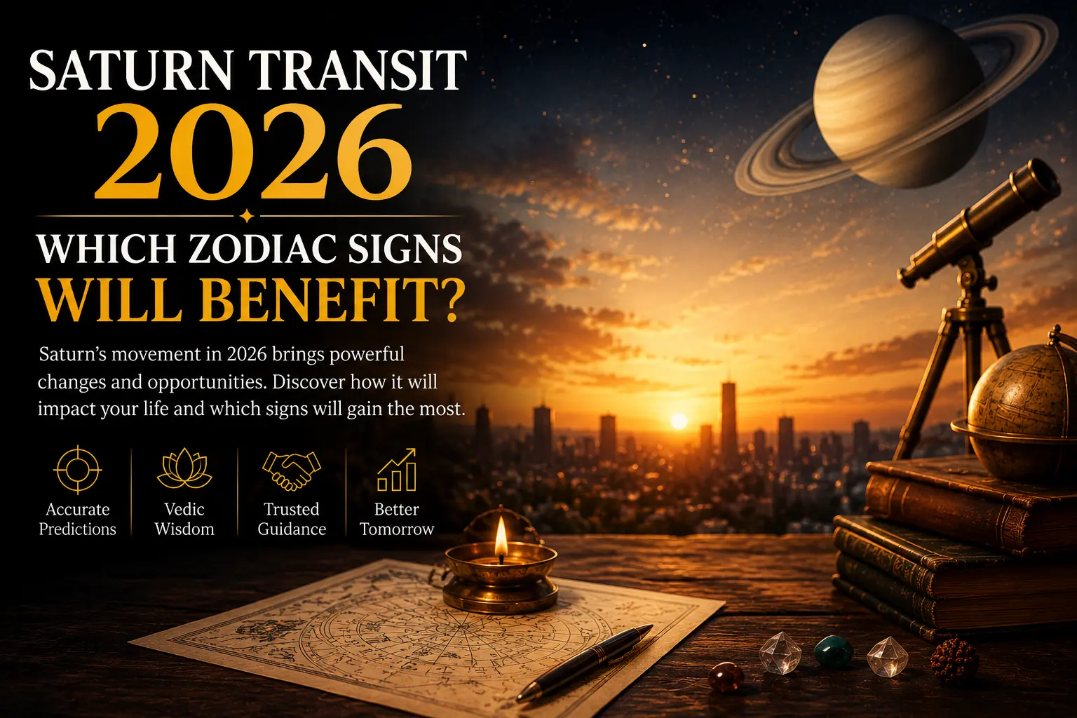Saturn Transit 2026 – Which Zodiac Signs Will Benefit?
